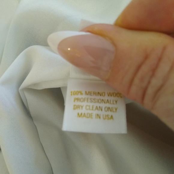 Y2K Designer Merino Wool Color block Skirt - Picture 8 of 8